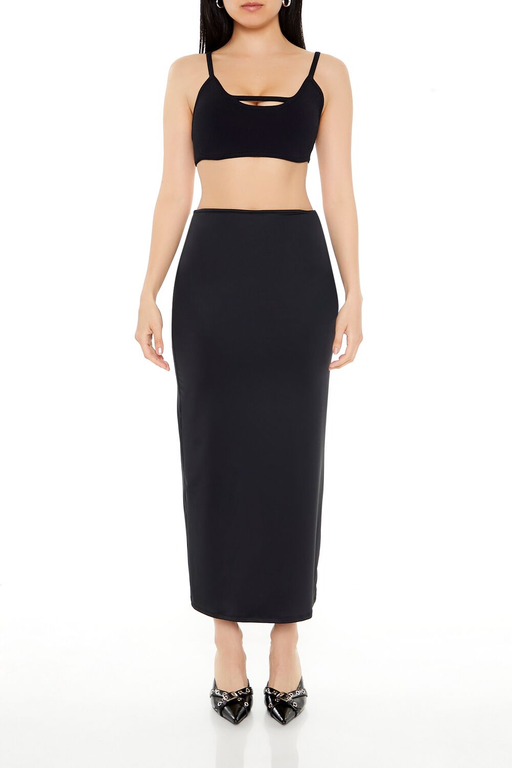 Sweater-Knit Cropped Cami