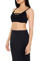 Sweater-Knit Cropped Cami