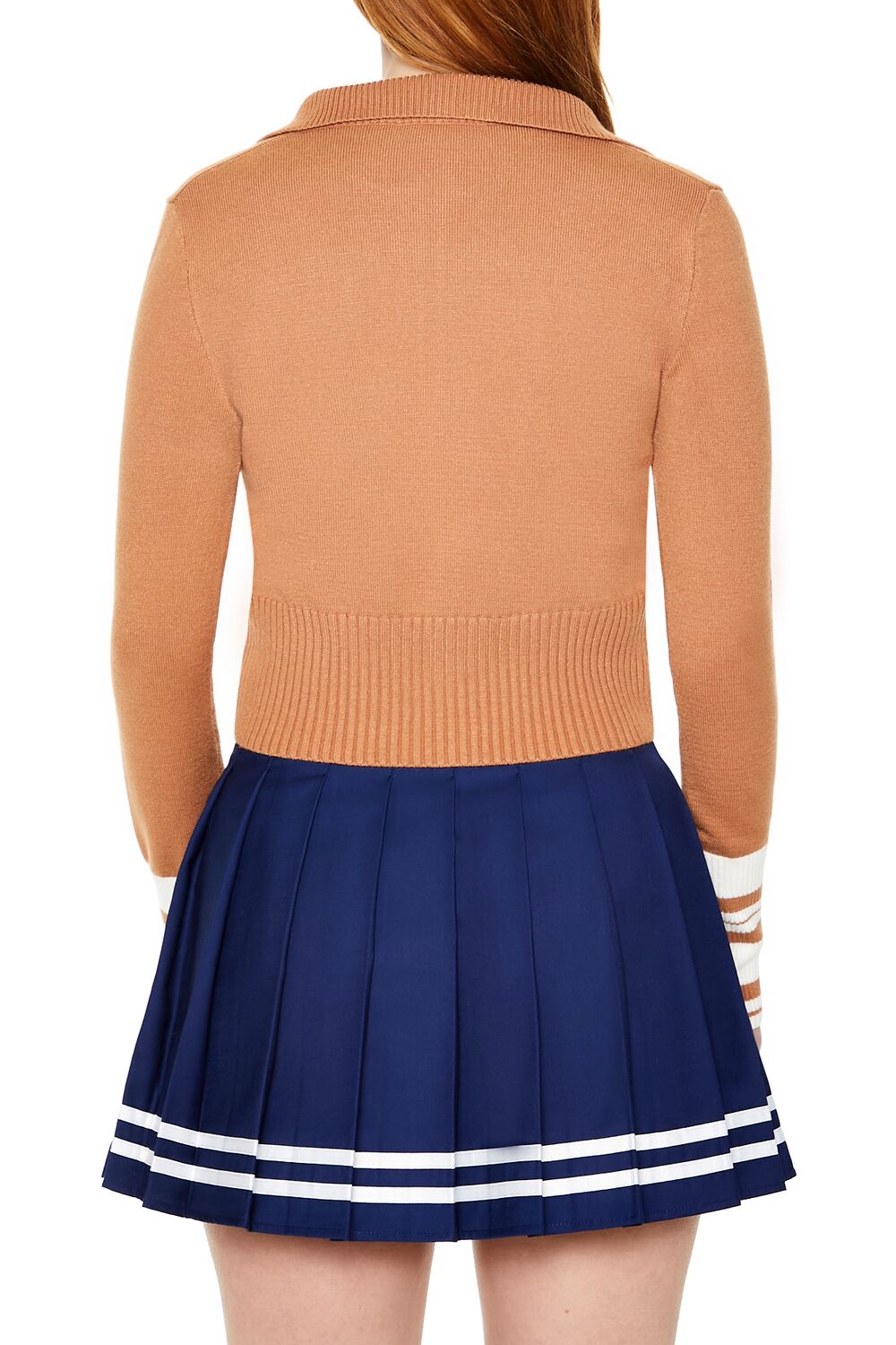 Striped Zip-Up Sweater