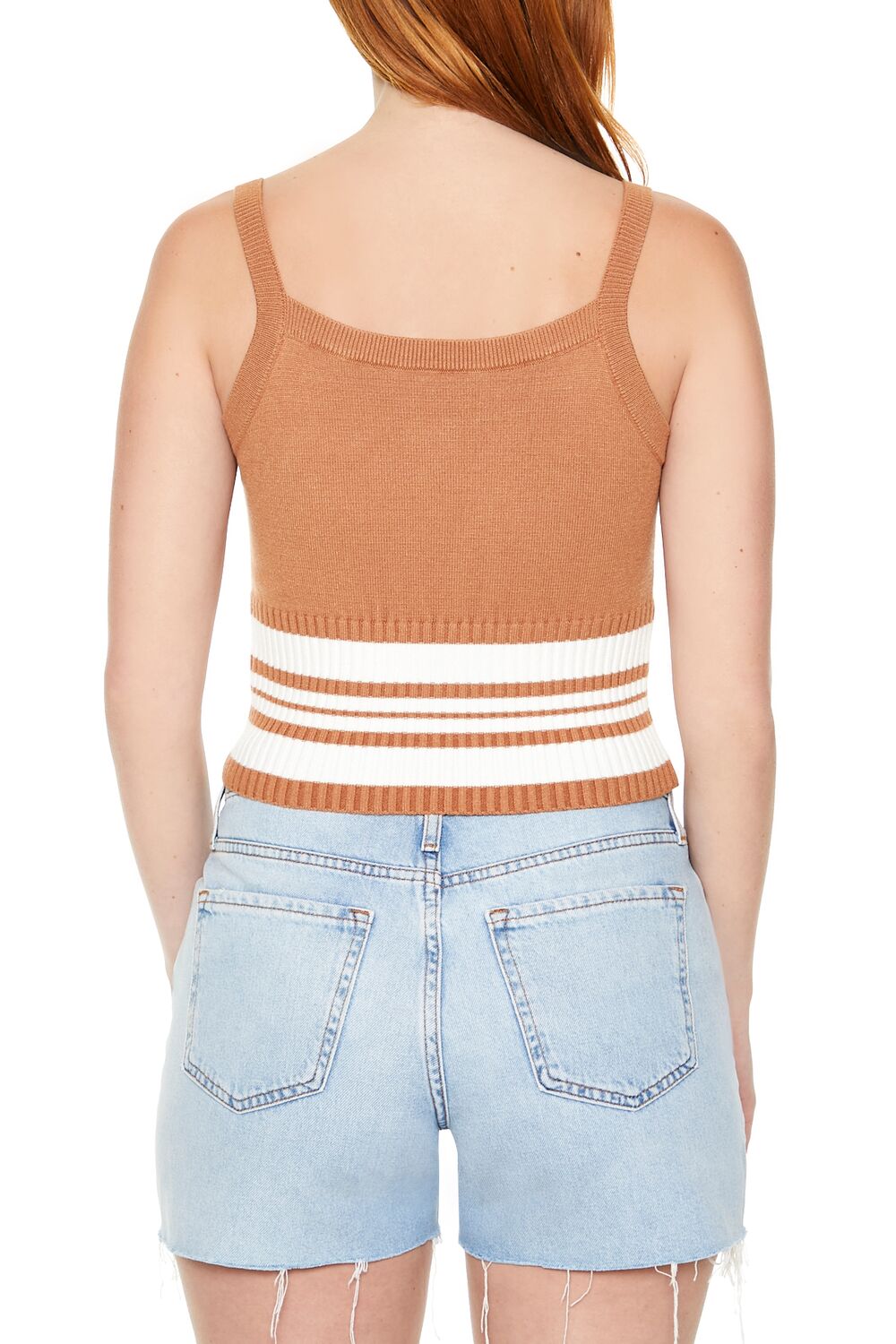 Sweater-Knit Striped Cami