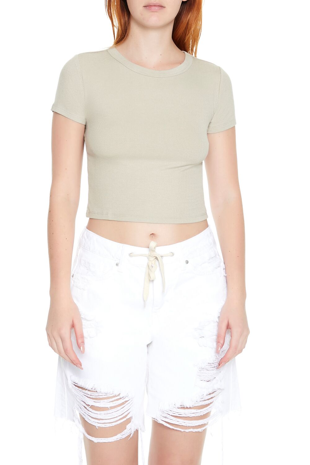 Cropped Crew Tee