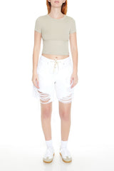 Cropped Crew Tee