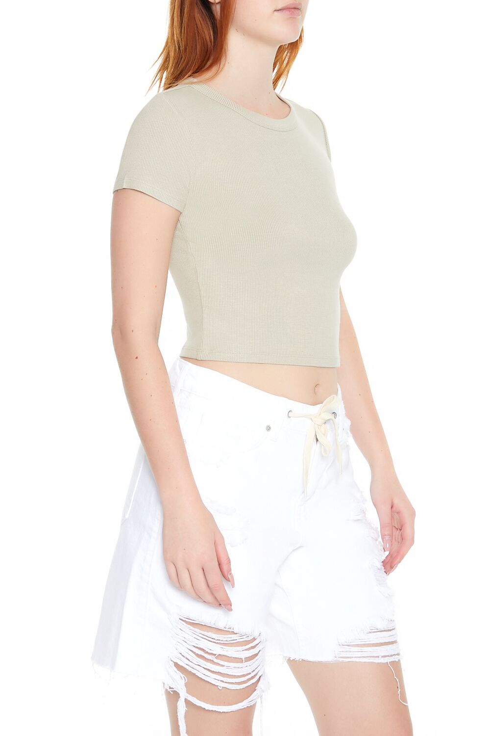 Cropped Crew Tee