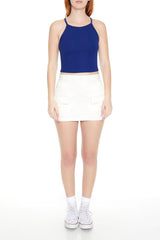 Rib-Knit Cropped Cami