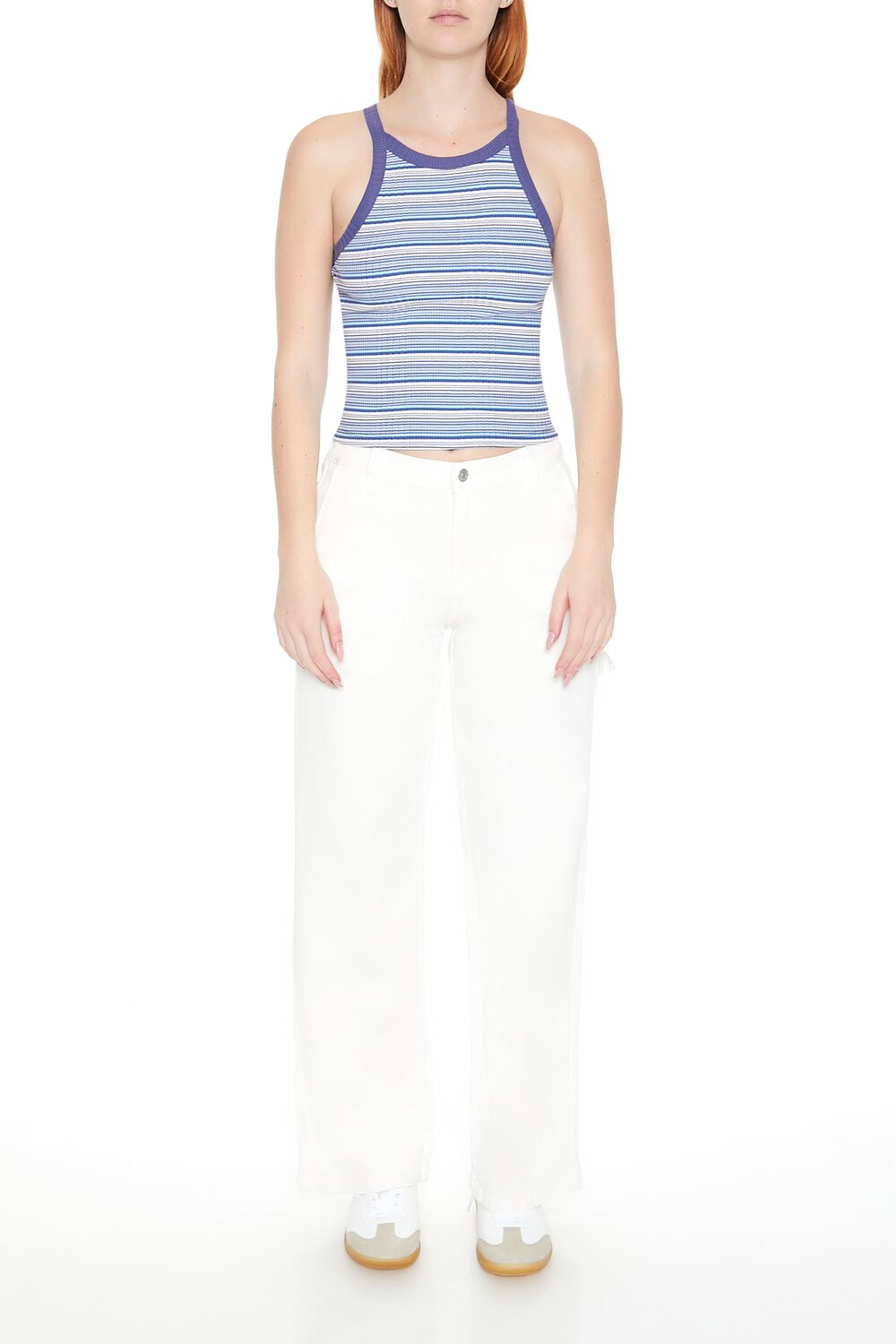 Striped Rib-Knit Cami