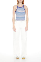Striped Rib-Knit Cami