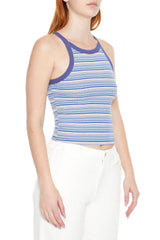 Striped Rib-Knit Cami