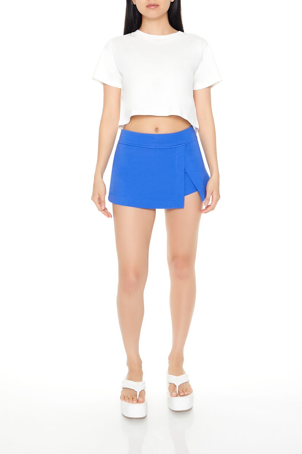 Tulip-Hem Mini Skirt