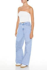 Star Patchwork High-Rise Jeans