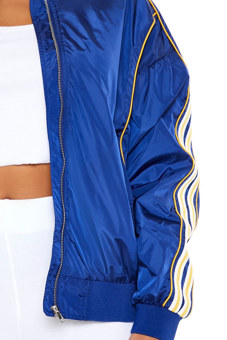 Varsity Zip-Up Bomber Jacket