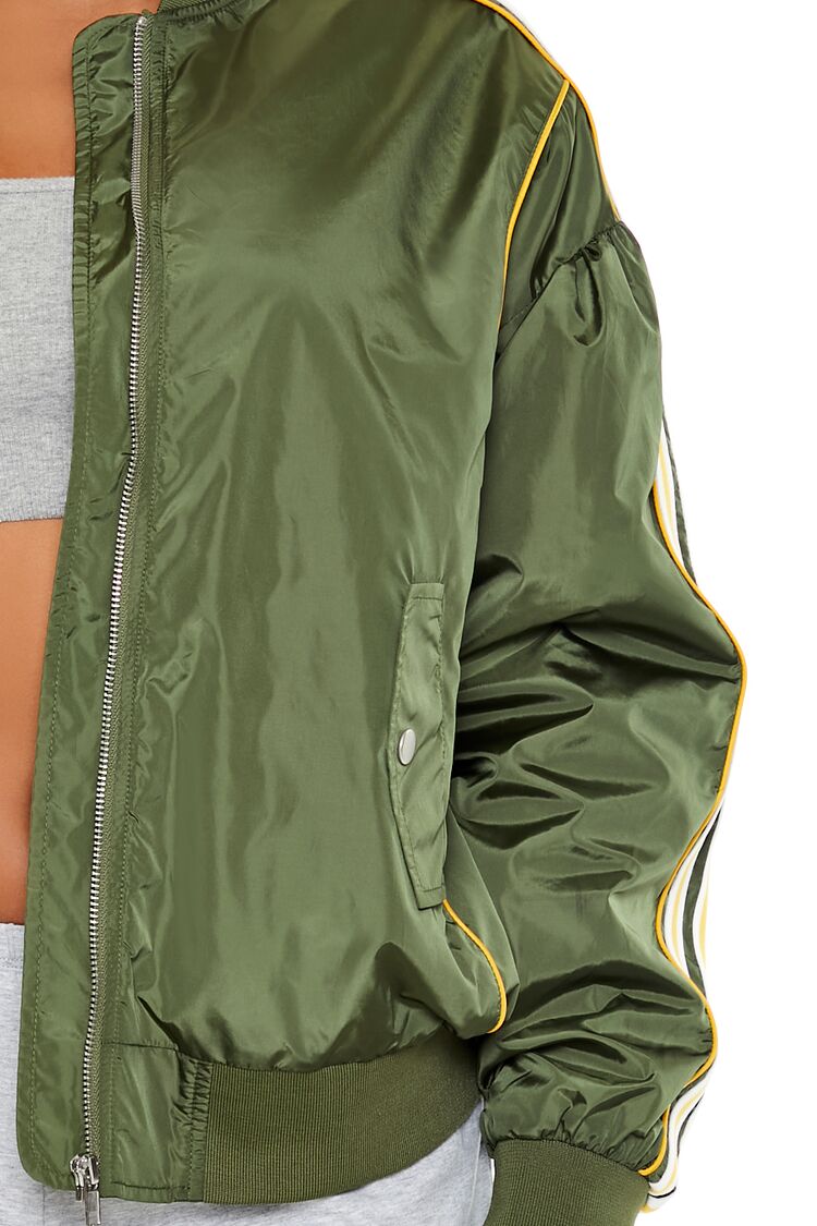 Varsity Zip-Up Bomber Jacket