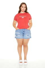 Plus Size Ironically Hot Baby Tee