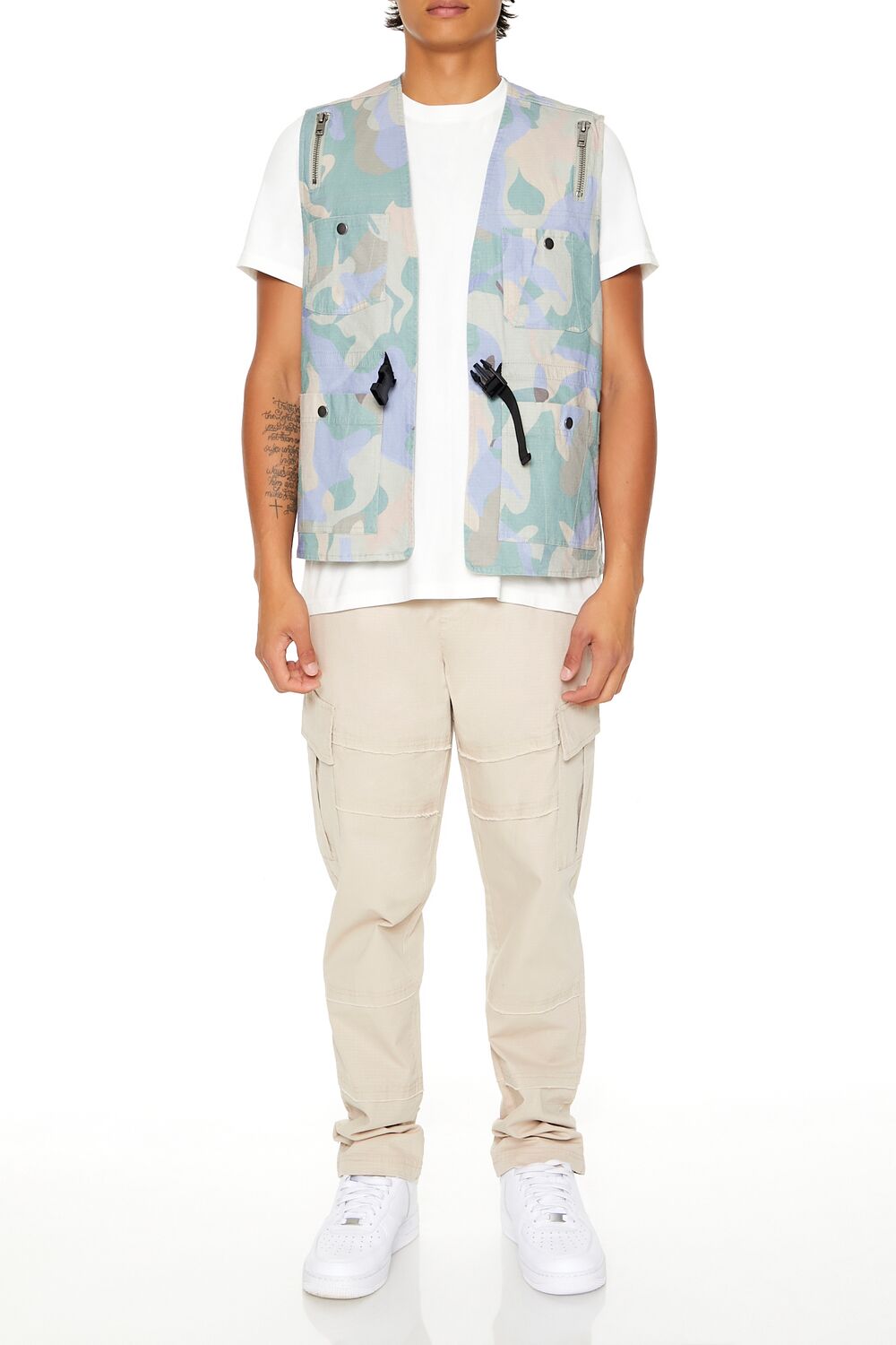 Camo Print Ripstop Vest