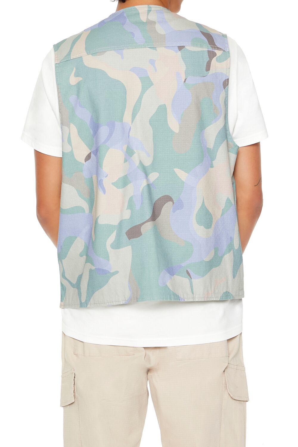 Camo Print Ripstop Vest
