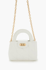 Quilted Faux Leather Crossbody Bag
