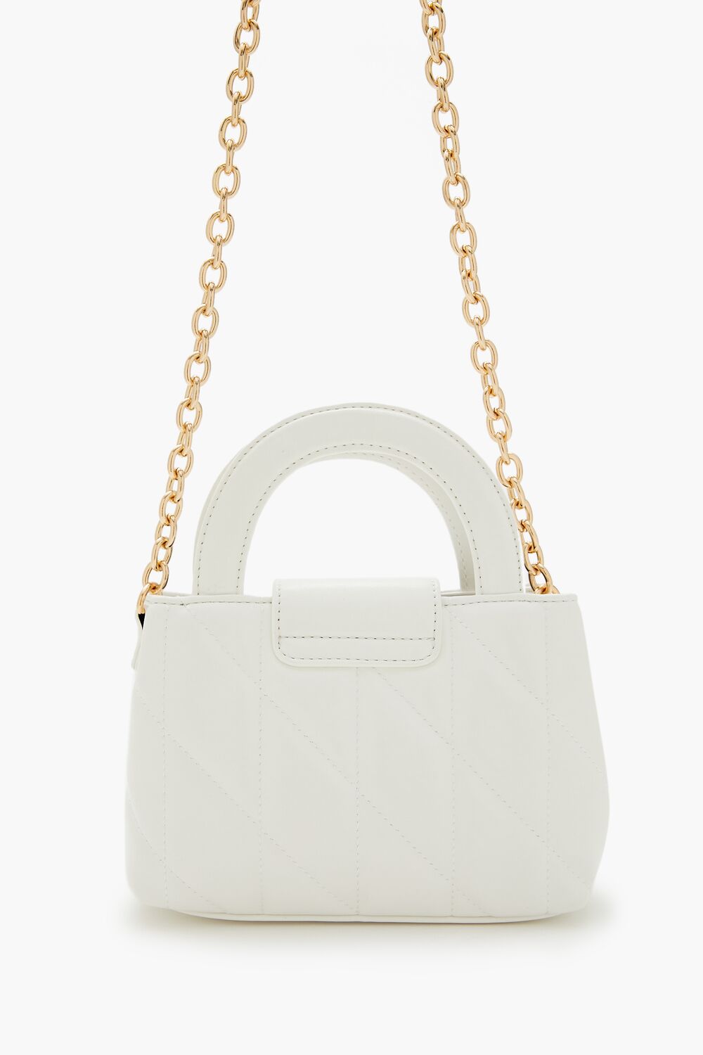 Quilted Faux Leather Crossbody Bag
