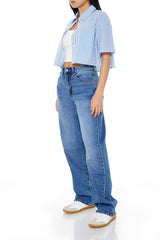 Curvy 90s-Fit Wide-Leg Jeans