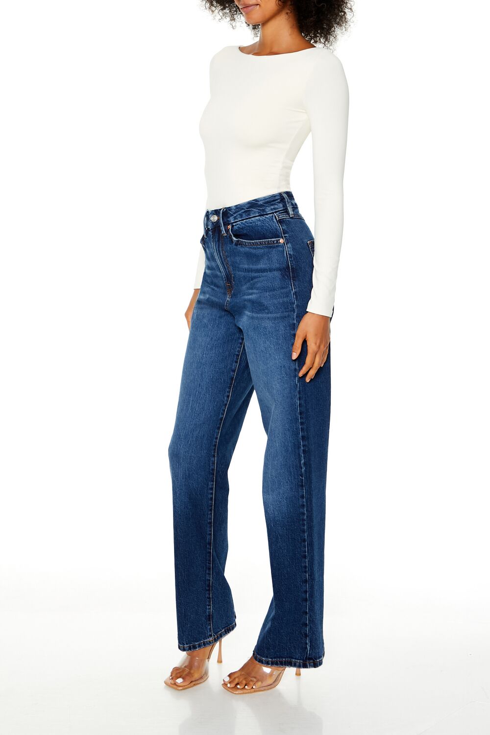 Curvy 90s-Fit Wide-Leg Jeans