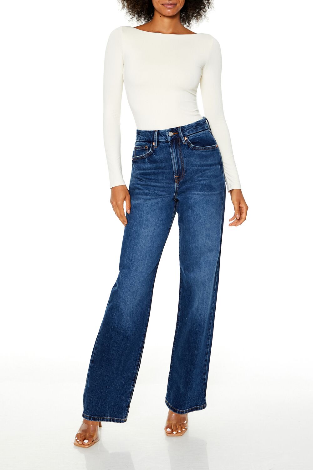 Curvy 90s-Fit Wide-Leg Jeans