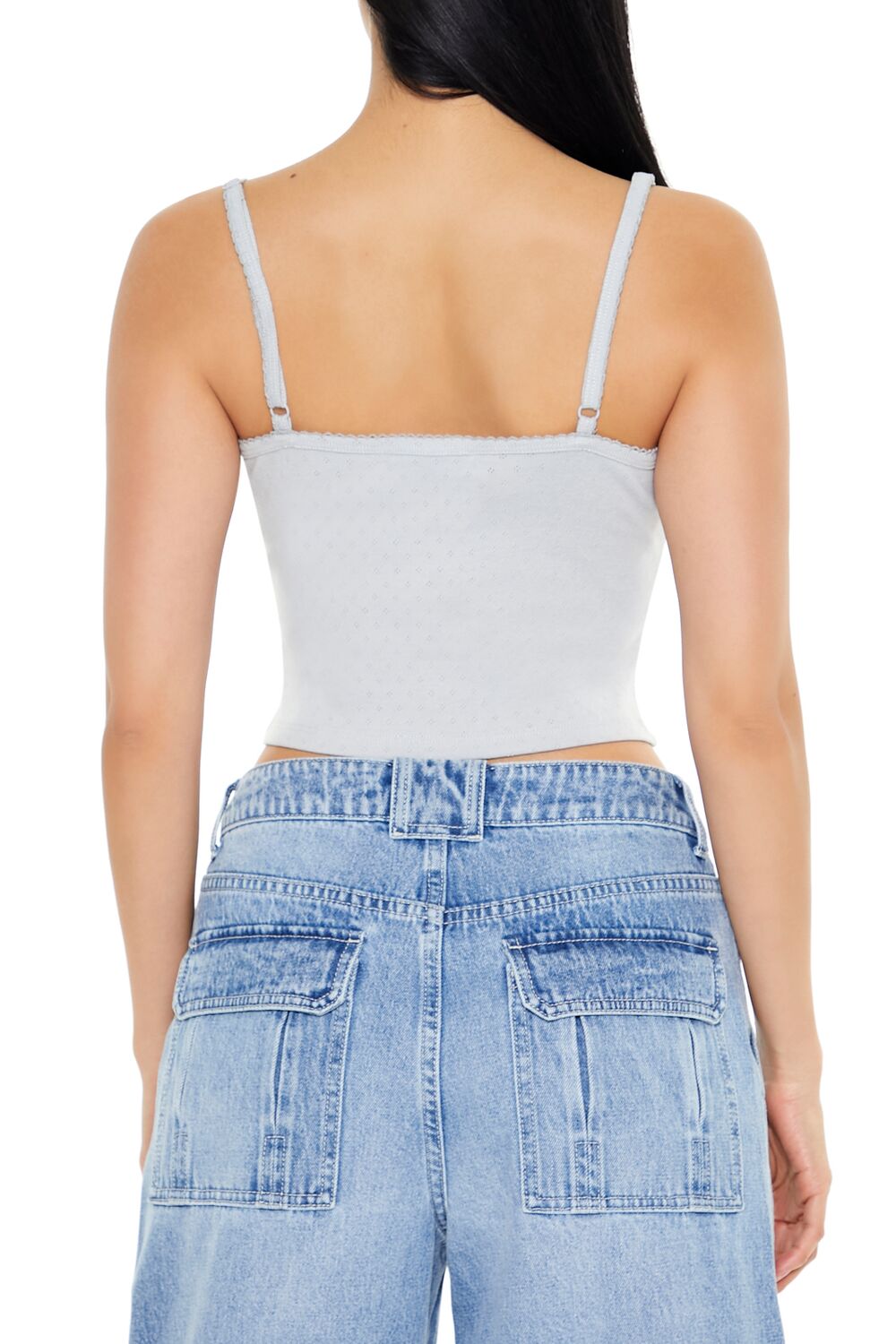 Pointelle Knit Bow Cami