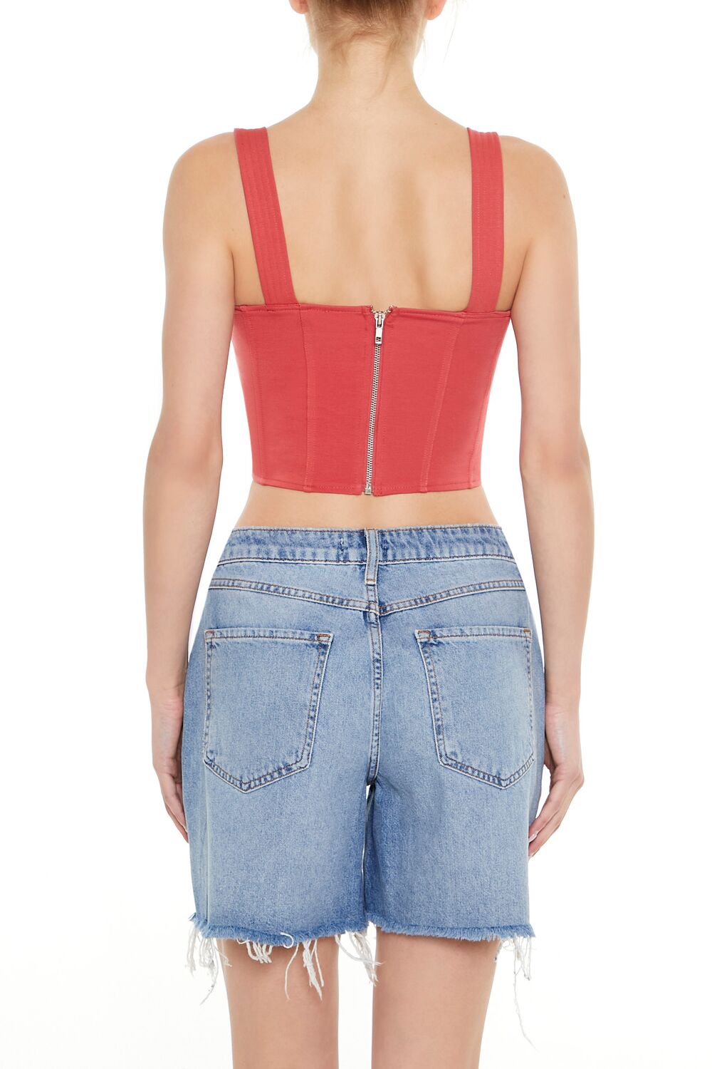 Lace-Up Crop Top
