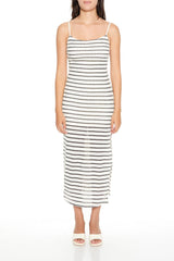 Striped Bodycon Cami Maxi Dress