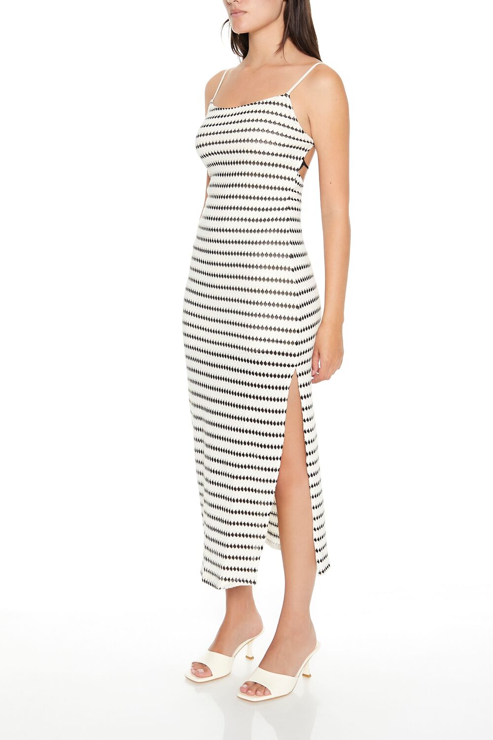 Striped Bodycon Cami Maxi Dress