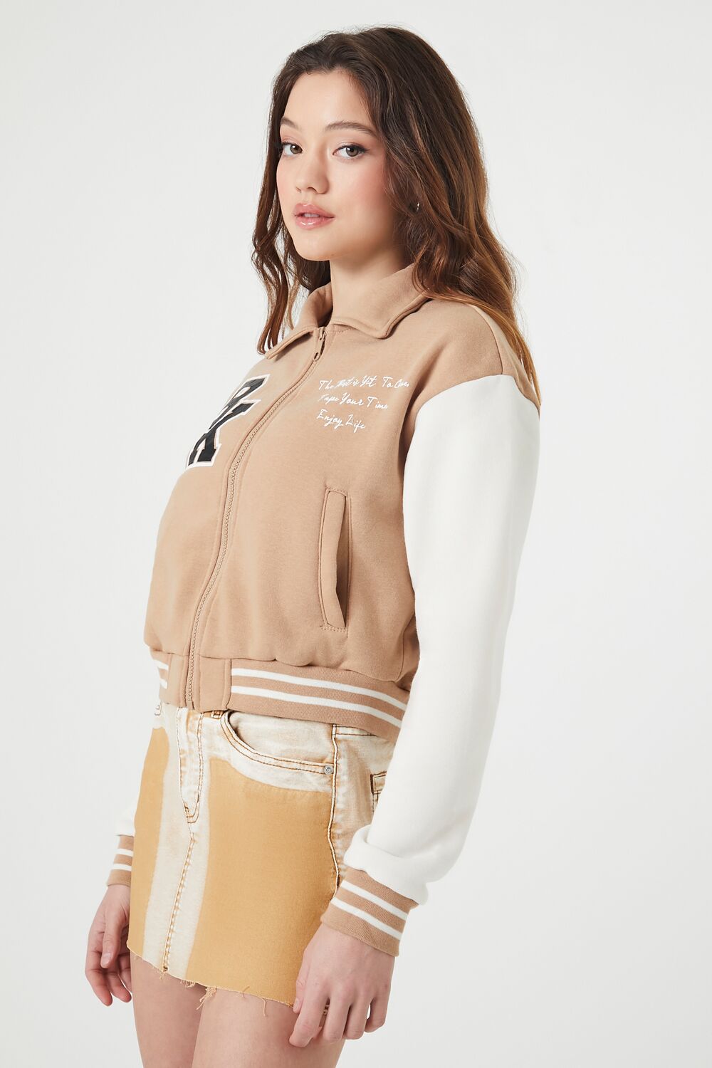 Varsity Letterman Bomber Jacket