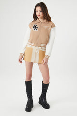 Varsity Letterman Bomber Jacket