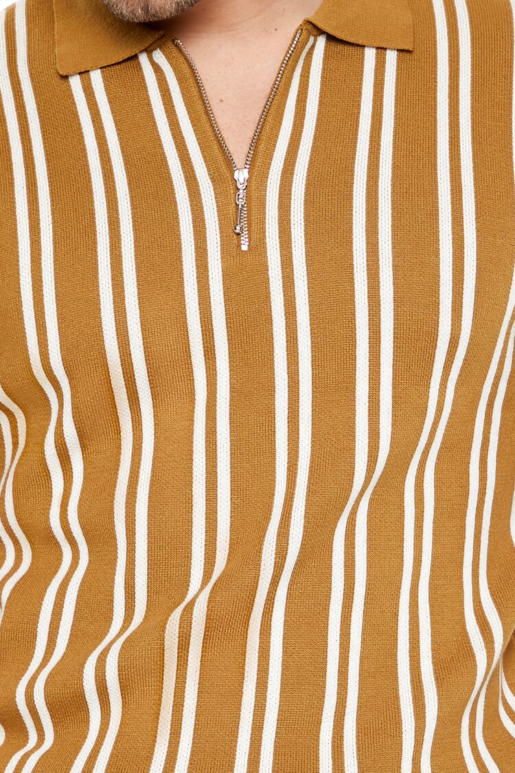 Striped Sweater-Knit Shirt