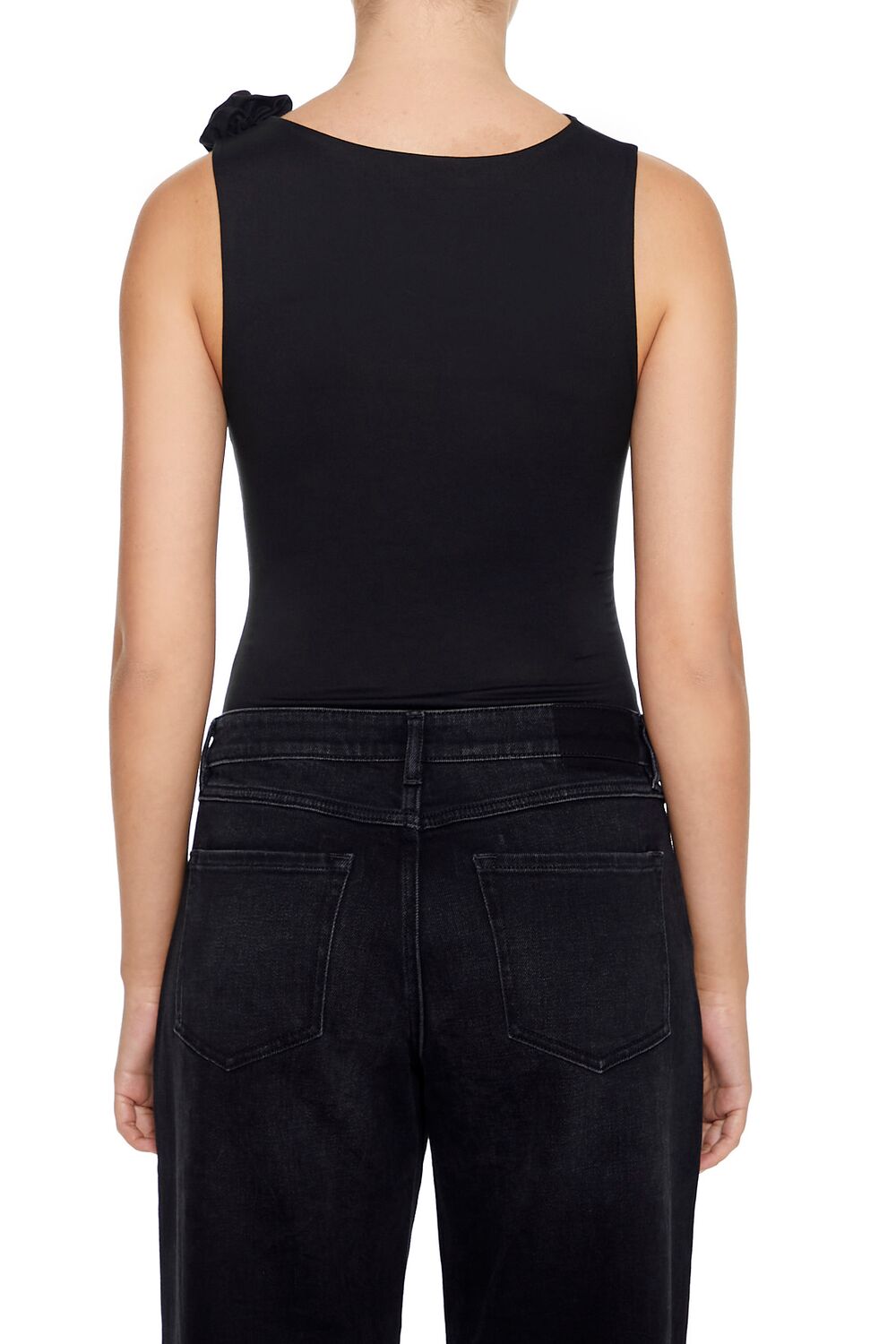 Cutout Rosette Bodysuit