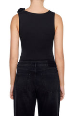 Cutout Rosette Bodysuit