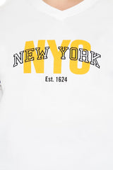 Plus Size Striped New York Tee