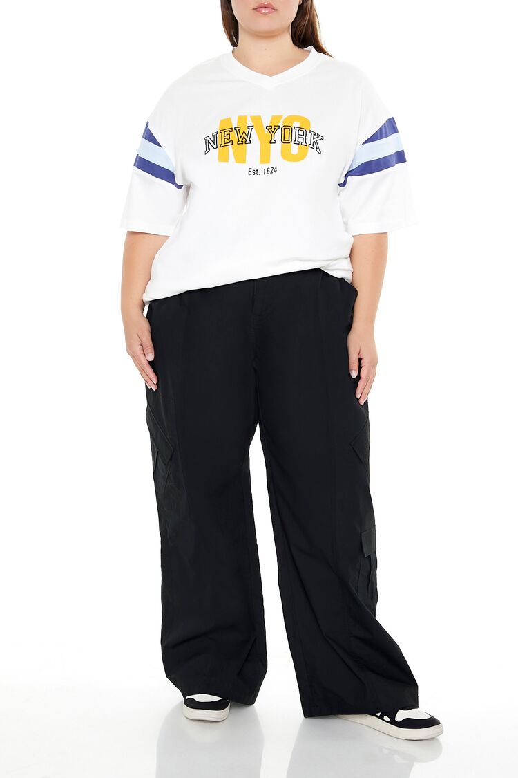 Plus Size Striped New York Tee