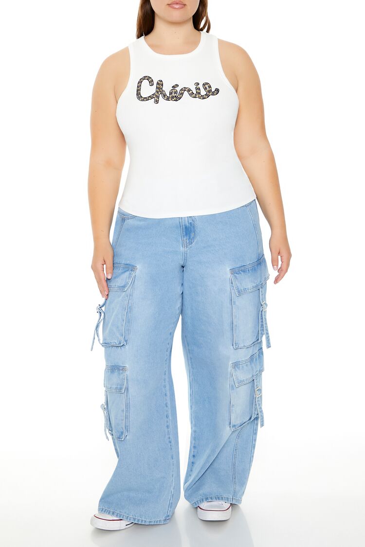 Plus Size Cherie Sequin Tank Top