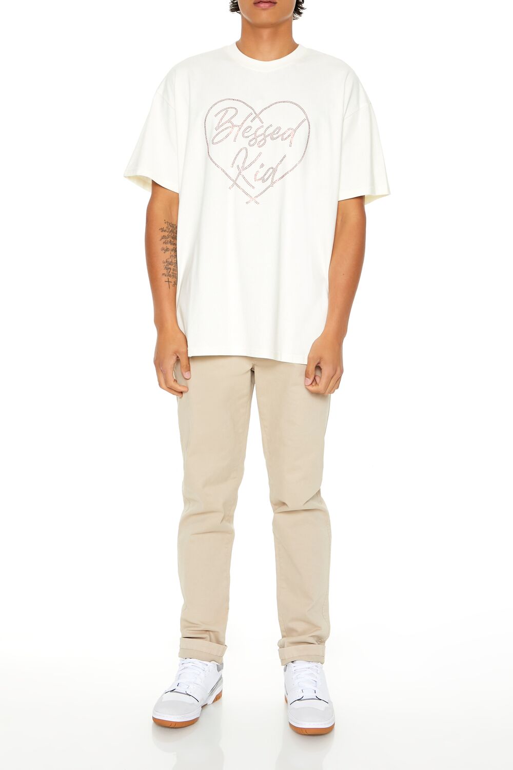 Rhinestone Blessed Kid Tee