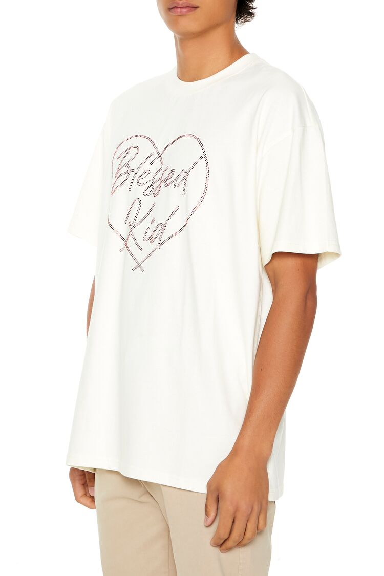 Rhinestone Blessed Kid Tee