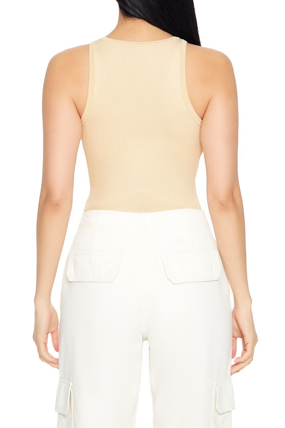 Sweater-Knit Cutout Bow Bodysuit
