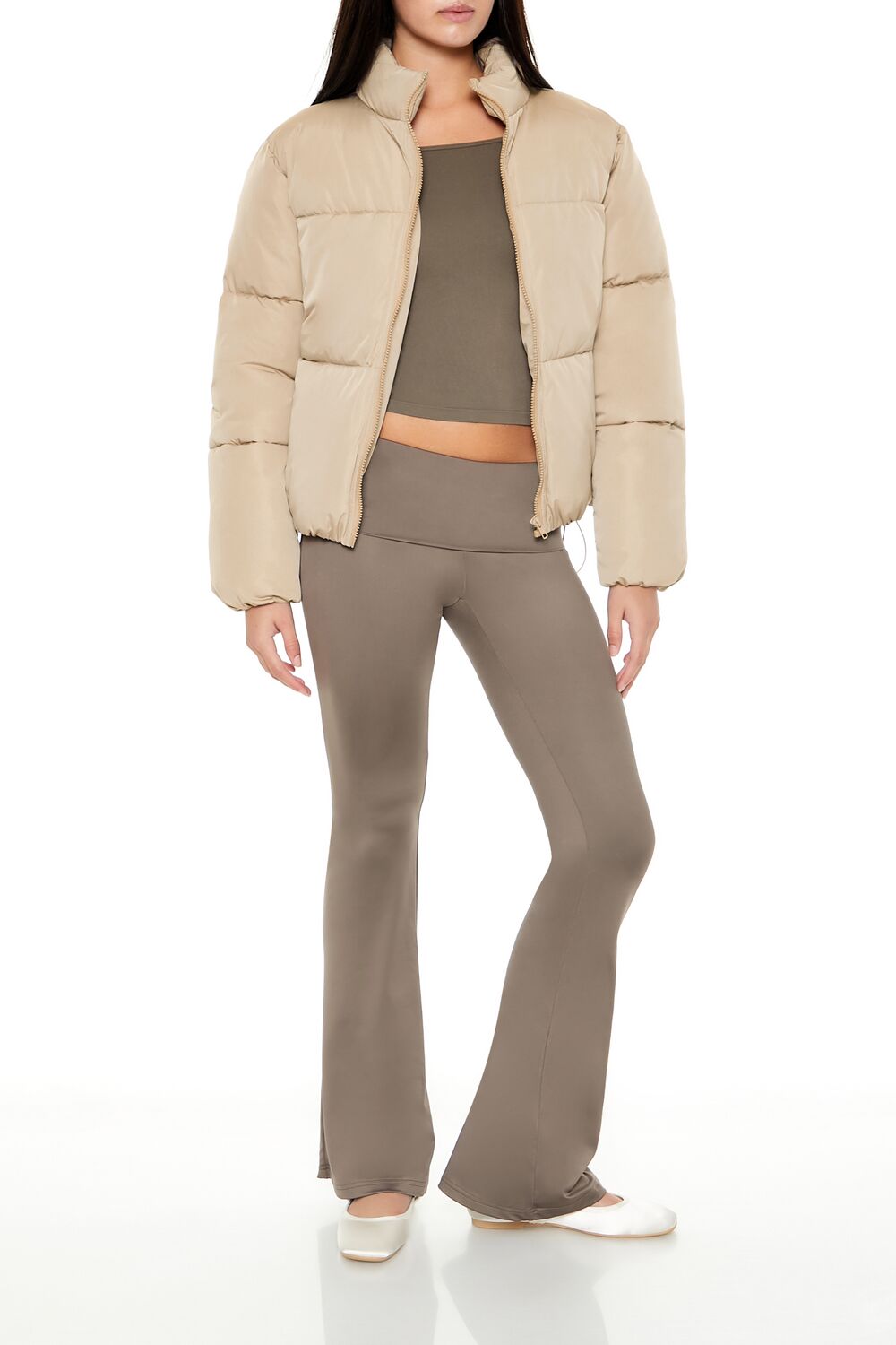 Channel-Stitched Puffer Jacket