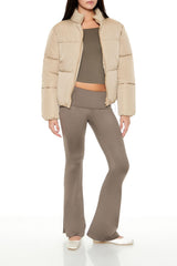 Channel-Stitched Puffer Jacket