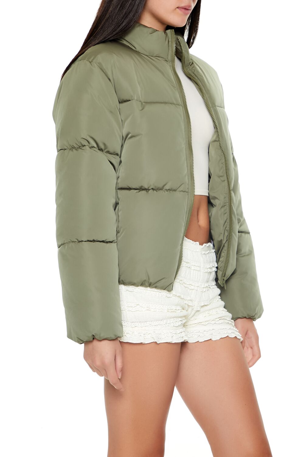 Channel-Stitched Puffer Jacket