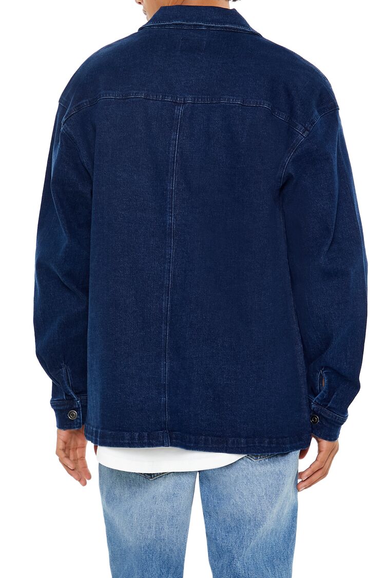 Denim Drop-Sleeve Shacket