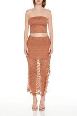 Lace Cropped Tube Top