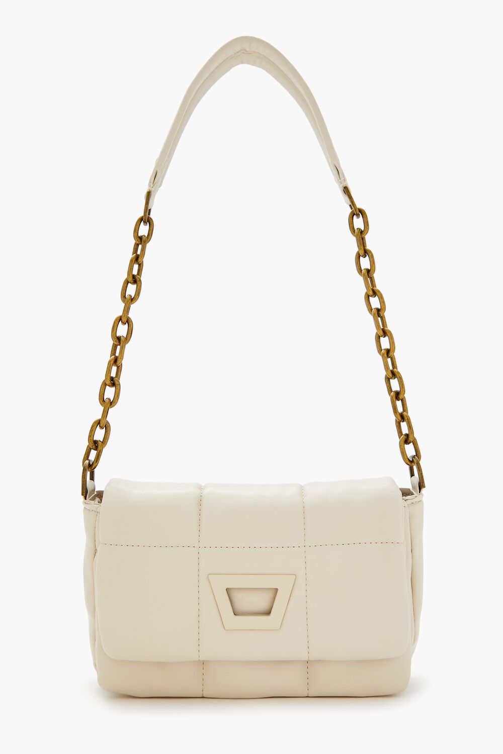 Quilted Faux Leather Shoulder Bag