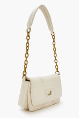 Quilted Faux Leather Shoulder Bag