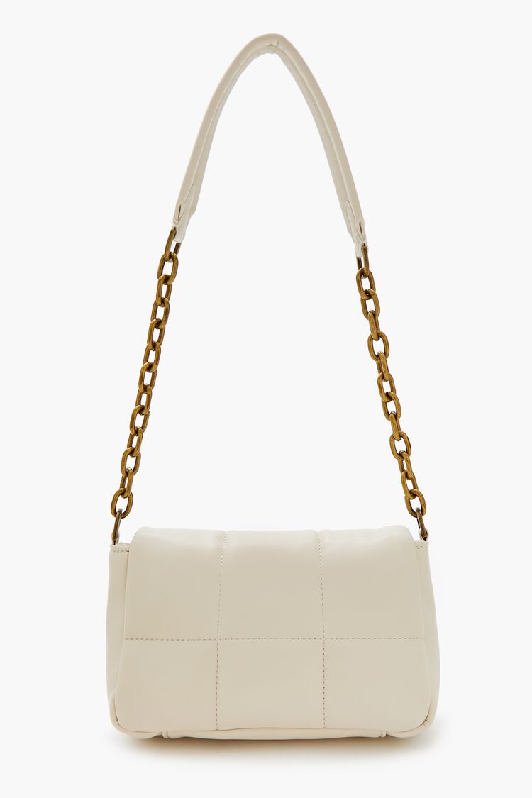 Quilted Faux Leather Shoulder Bag