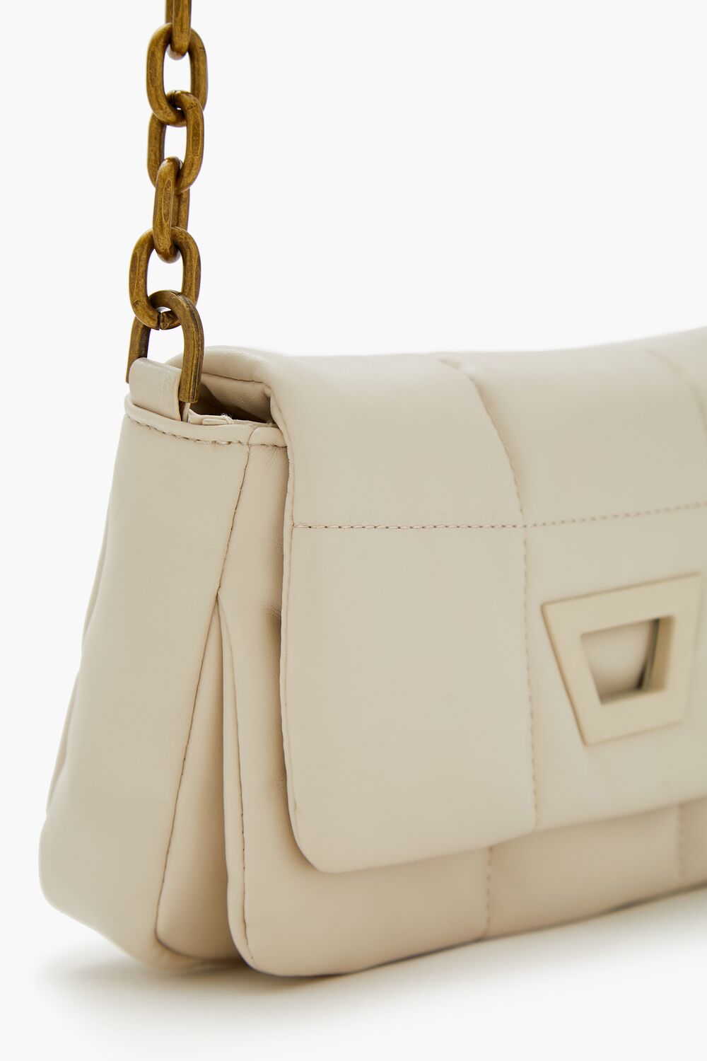 Quilted Faux Leather Shoulder Bag