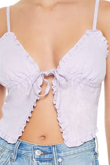 Split-Hem Cropped Cami