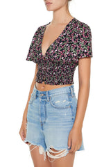 Floral Print Crop Top