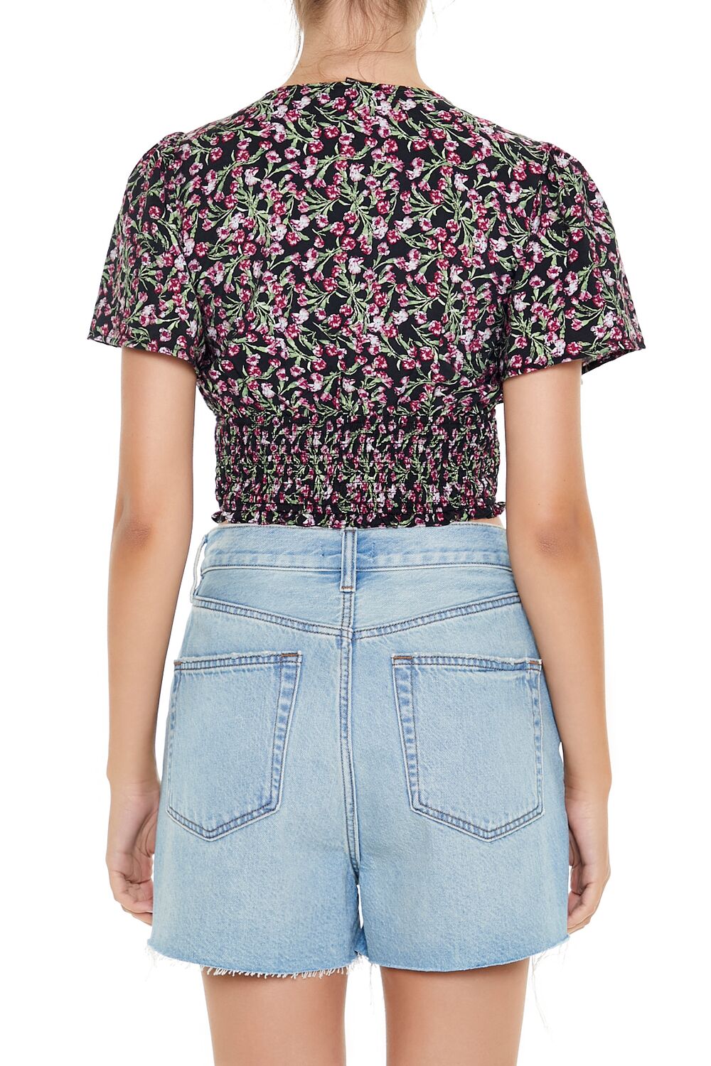 Floral Print Crop Top